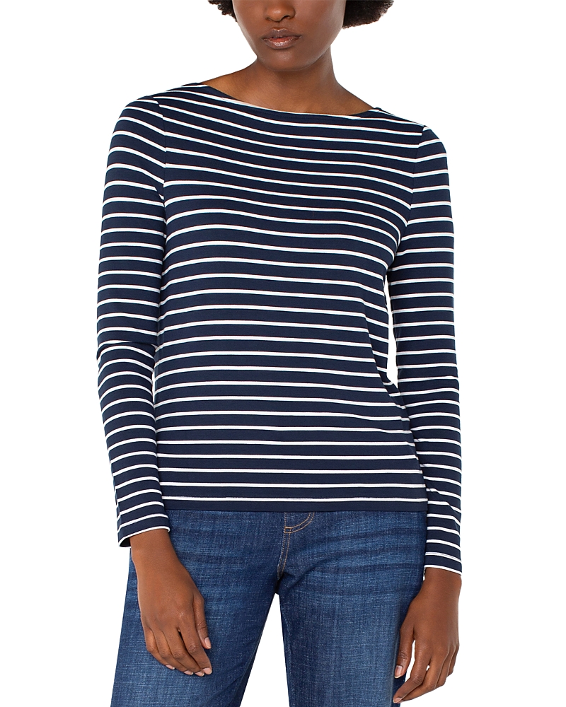 Liverpool Los Angeles Long Sleeve Boat Neck Tee