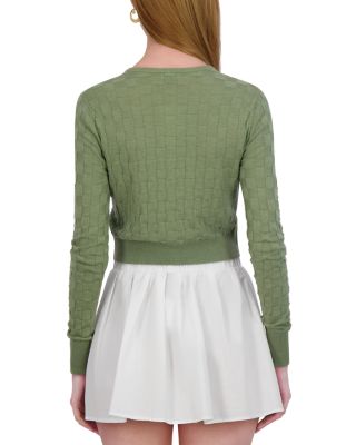 Checker Knit Cardigan 