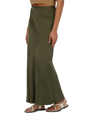 Brushed Straight Skirt