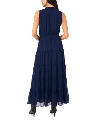 Sleeveless Tie Neck Maxi Dress  