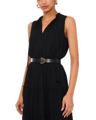 Sleeveless Tie Neck Maxi Dress