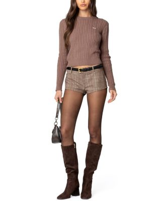 Beverly Bow Cable Knit Sweater