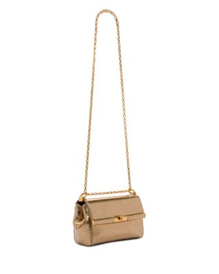 Small Metallic Leather Shoulder Bag