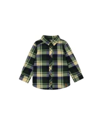 Deux par Deux - Polar Plaid Fleece Shirt - Little Kid