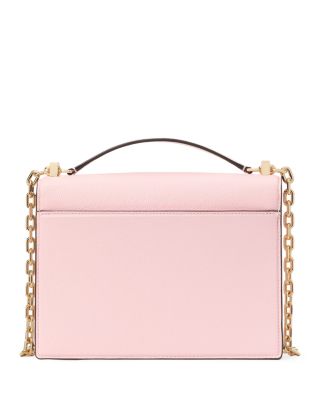 Deco Pebbled Leather Small Chain Shoulder Bag 