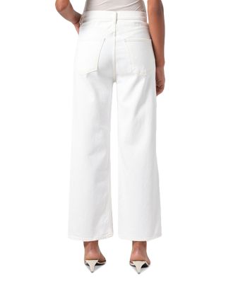 Ren High Rise Wide Leg Jeans in White Wash