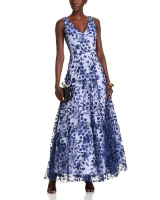 Embroidered 3D Appliqu&amp;eacute; Gown