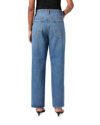 V-Waist Baggy Leg Jeans in Cascade