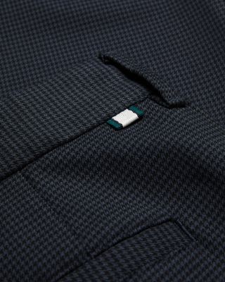 Micro Houndstooth Slim Fit Pants