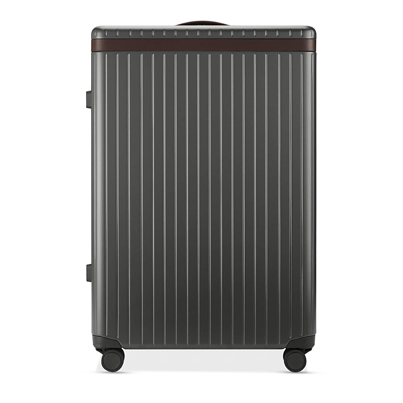 Carl Friedrik The Large Check-in 31" Hardside Luggage In Grey/chocolate