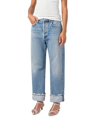 AGOLDE - Fran Low Rise Straight Leg Jeans in Reign