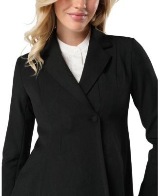 Women&#39;s Tailored Maternity Workwear Blazer in Italian Stretch Suiting Fabric 