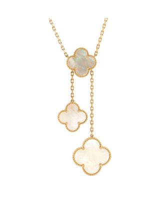 Pre-Owned Van Cleef & Arpels Magic Alhambra 6 Motifs Necklace 18K Gold and Mother of Pearl