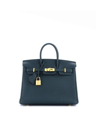 Pre-Owned HERMÈS - Birkin 25 Handbag Green Togo with Gold Hardware