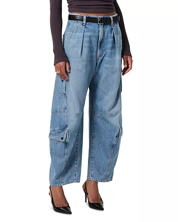 High Rise Barrel Jeans