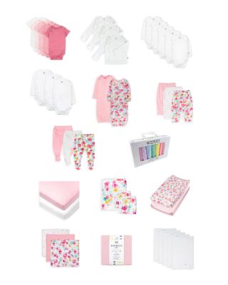 Honest Baby - Girls' Cotton Oh Baby 50 Piece Gift Set - Baby