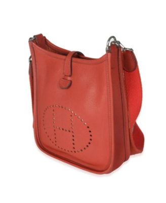 Pre-Owned Hermes Mini Evelyne TPM Leather Handbag