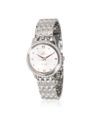 Pre-Owned Omega Stainless Steel DeVille Prestige 424.15.27.60.52.001 29.20