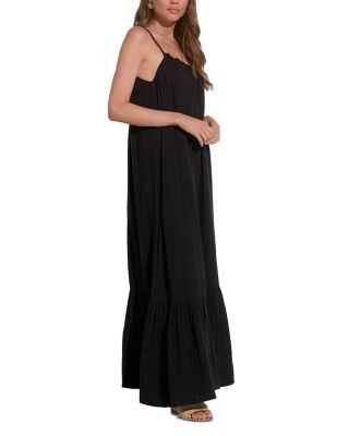 Maxi Tank Flowy Ruffle Dress