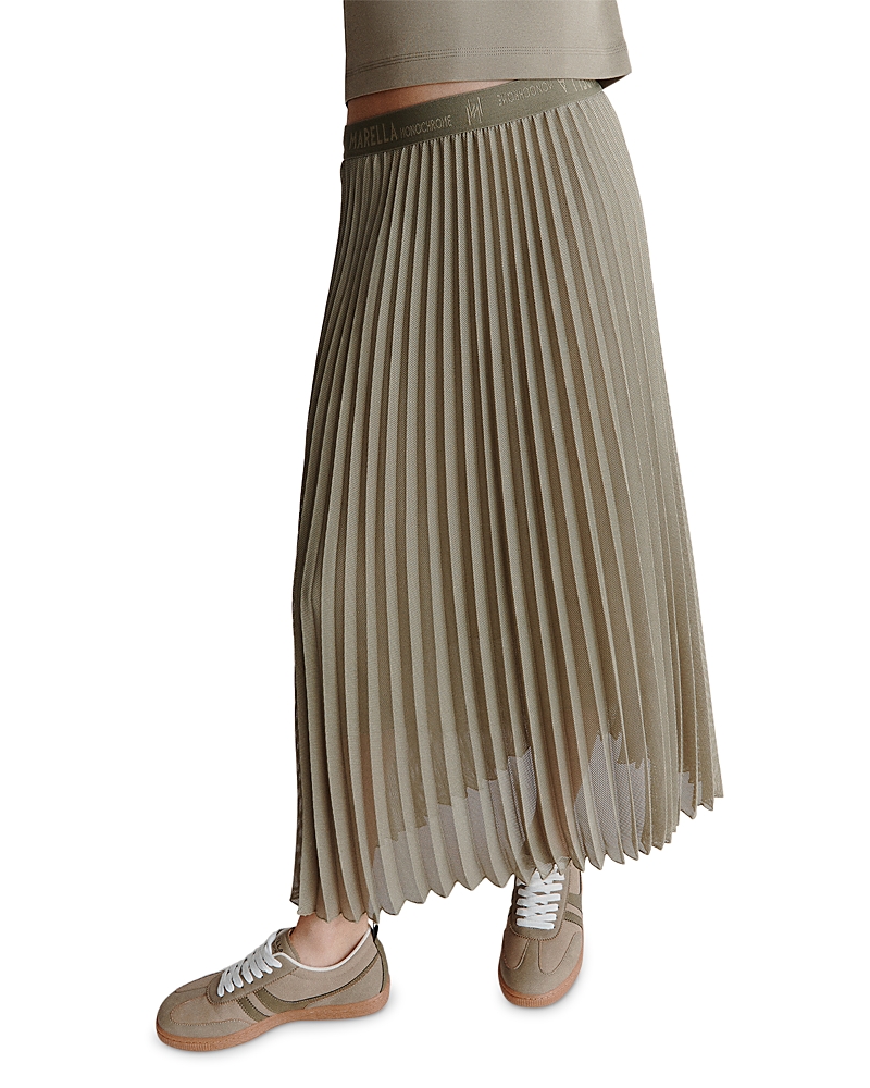 Shop Marella Monochrome Acerbo Skirt In Green