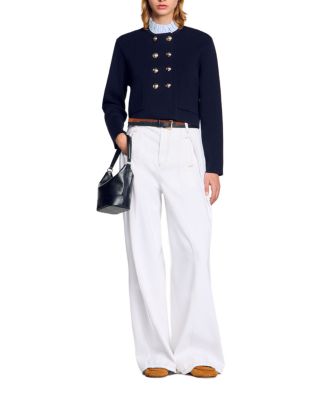 Ruffle Collar Cardigan