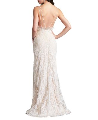 Pippa Embroidered Tulle Strap Gown