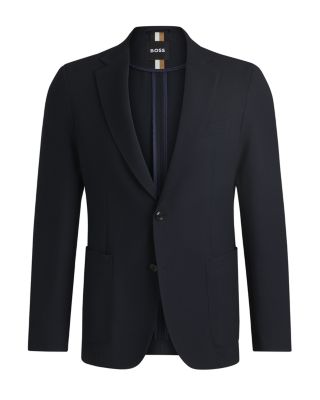 Boss Hanry Textured Jersey Slim Fit Unstructured Sport Coat