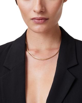 Signature Snake Chain Layered Necklace, 17"
