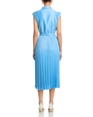 The Natalyia Pleated Shirt Dress