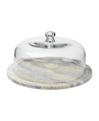 GAURI KOHLI Blinq Green Onyx Serving Board with Cloche | Bloomingdale's Dining & Entertaining Serveware Platters