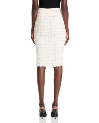 Arcadia Windowpane Tweed Skirt