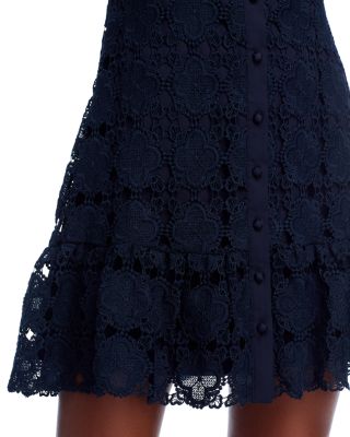 Lace Mini Shirt Dress - Exclusive