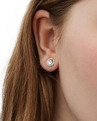 Convertible Halo Stone Stud Earrings