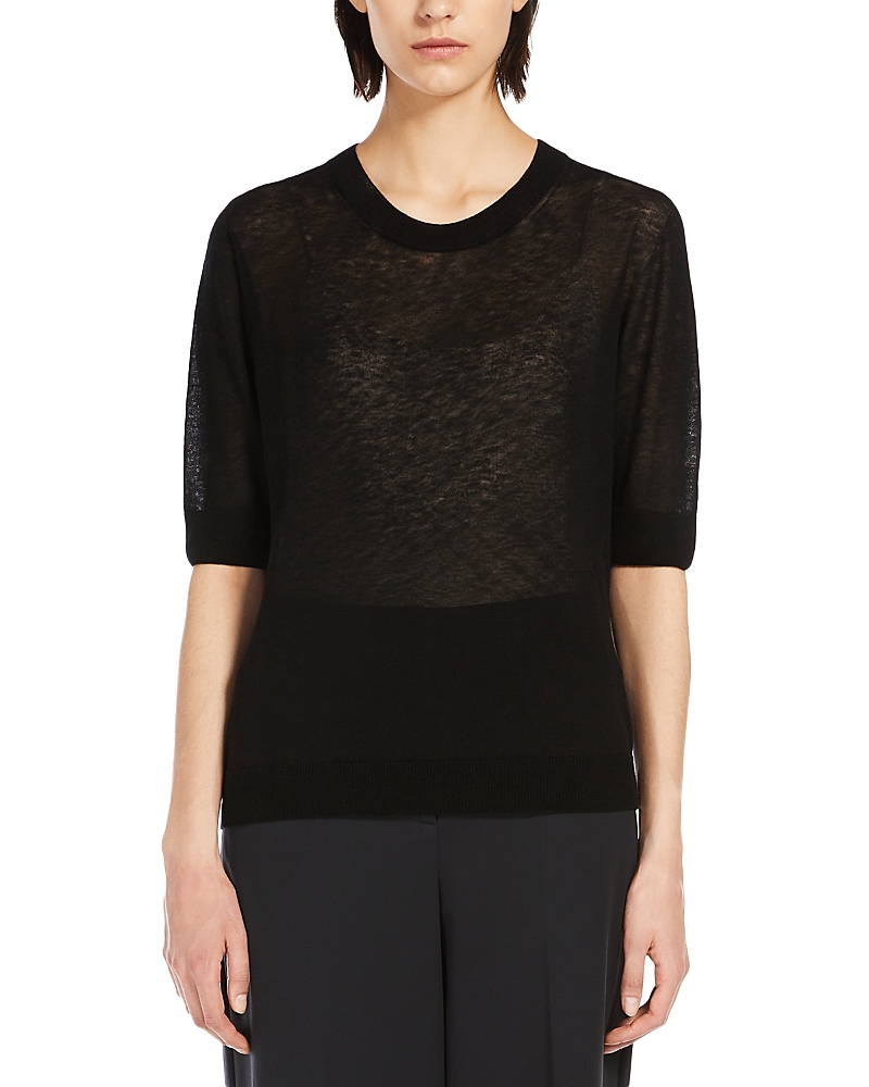 Shop Max Mara Pure Negelia Sweater And Camisole In Black