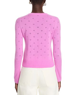 Cashmere Pointelle Cardigan