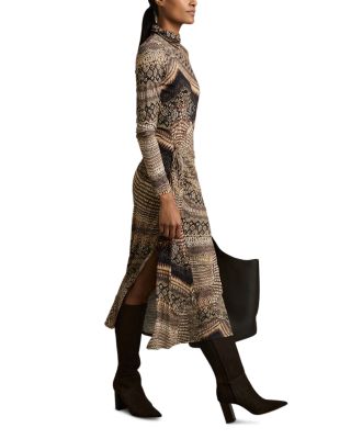 REISS - Naomi Italian Printed Dress