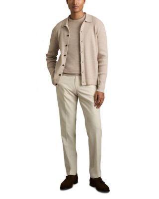 Saint Long Sleeve Fine Rib Button Up Cardigan