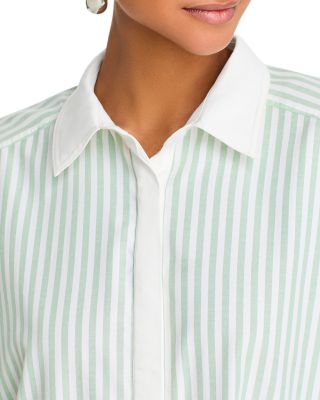 Contrast Trim Shirt Dress - Exclusive