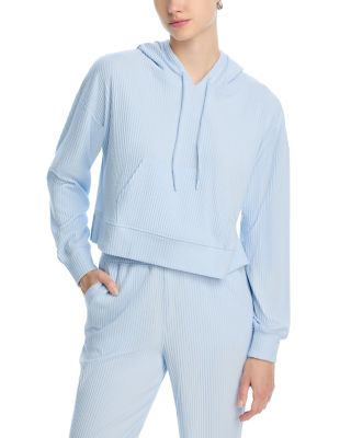 Brushed Rib Crop Hoodie - Exclusive