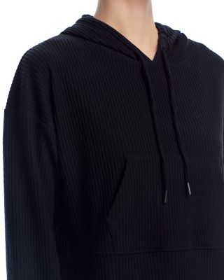 Brushed Rib Crop Hoodie - Exclusive