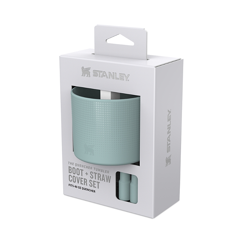 Shop Stanley The Quencher 40 Oz. Tumbler Boot And Straw Cover In Seafoam