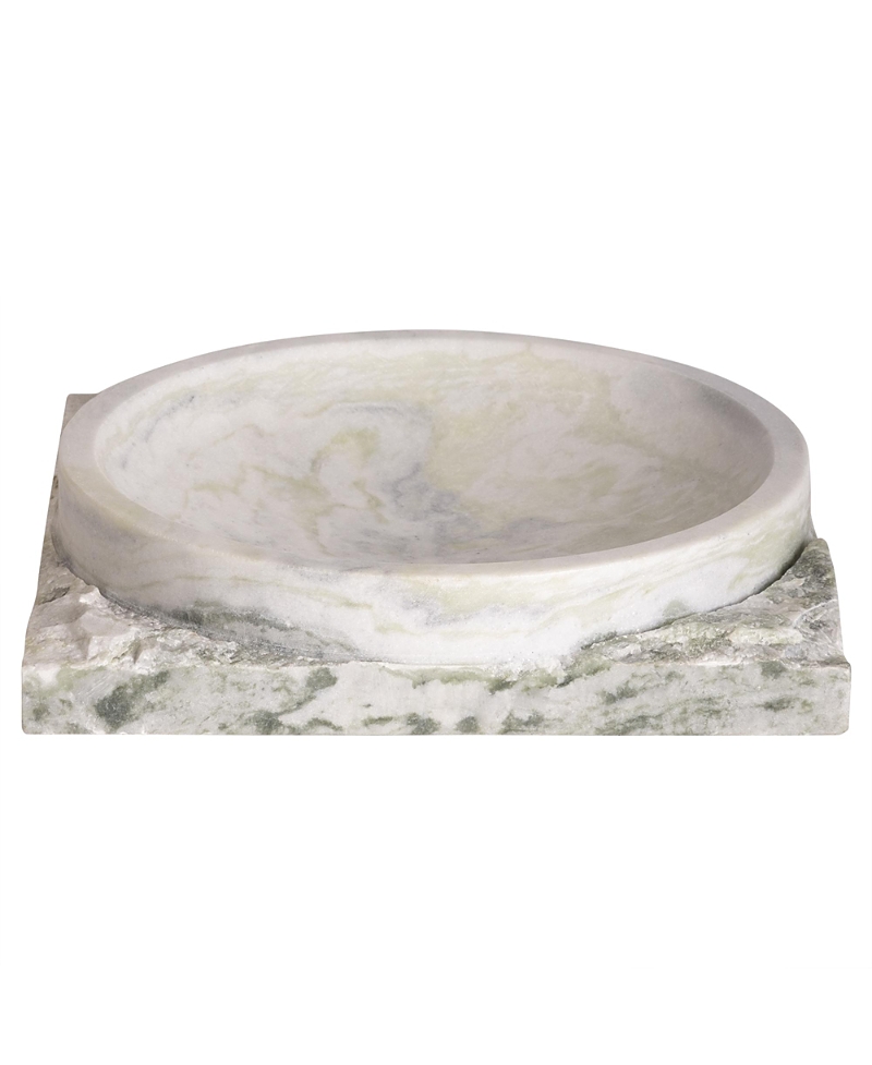 Gauri Kohli Shayne Green Onyx Decorative Bowl In Green