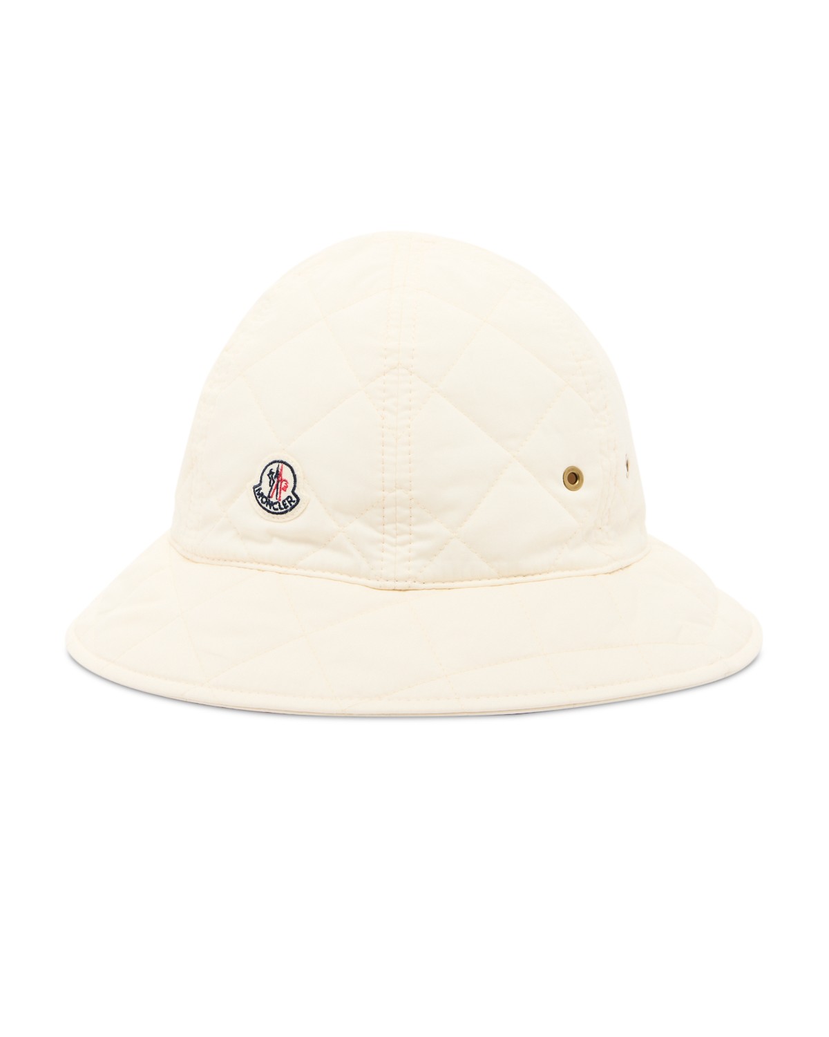 Moncler Quilted Hat in Cream
