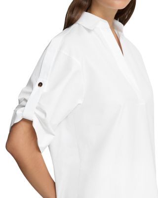 Tab Sleeve Popover Shirt