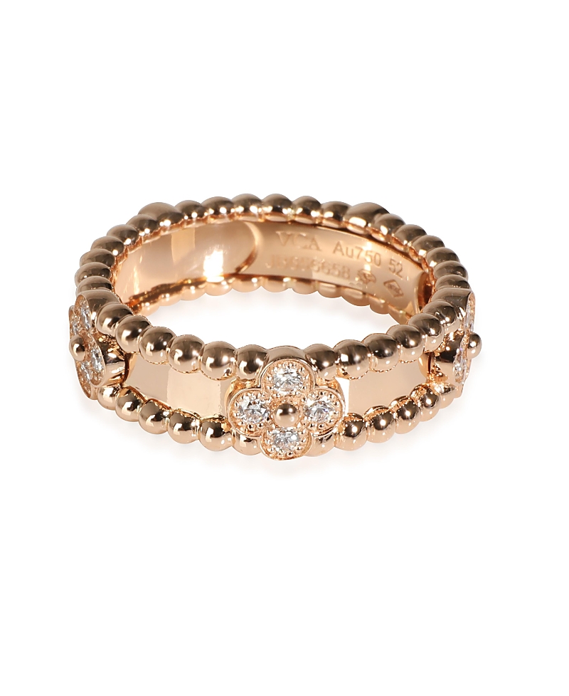 Pre-owned Pre-owned Van Cleef & Arpels Van Cleef & Arpels Perlee 18k Rose Gold Ring