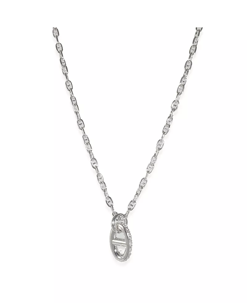 Pre-Owned HERMES Farandole 18K White Gold Pendant