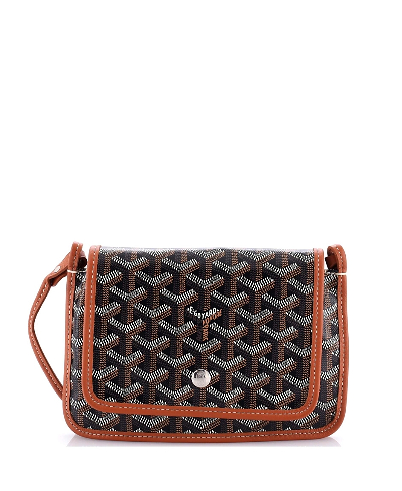 Pre-owned Pre-owned Goyard Goyard Plumet Clutch Wallet Coated Canvas In Black