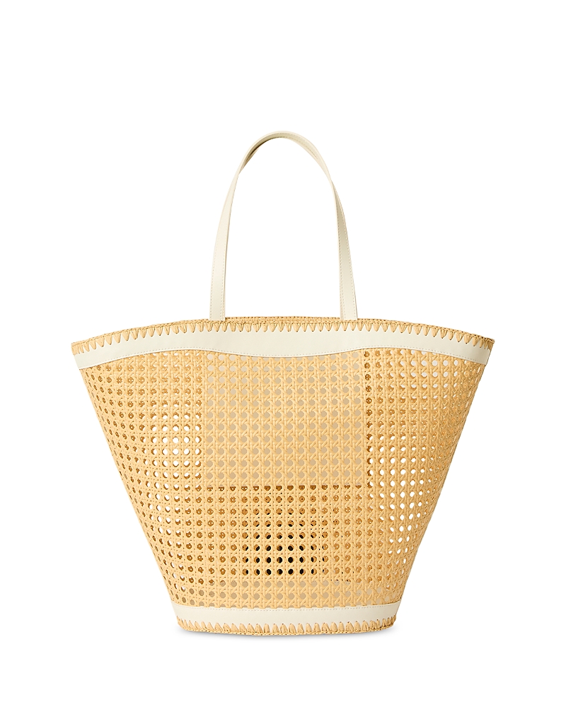 Btb Los Angeles Ellie Tote In Natural/white