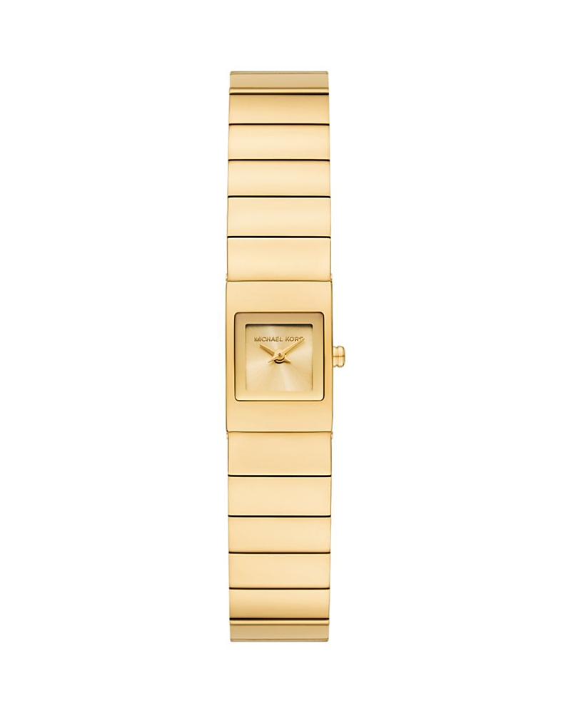 Michael Kors Darrington Two-hand Gold-tone Stainless Steel Watch, 14mm X 14mm In Gold