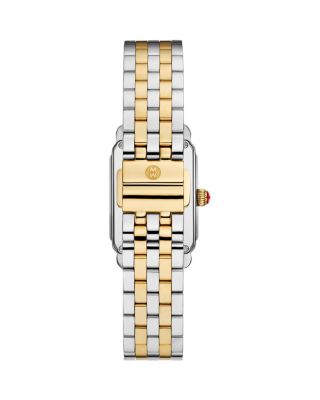 Deco Park Two Tone 18K Gold Plated Watch, 23mm x 29mm